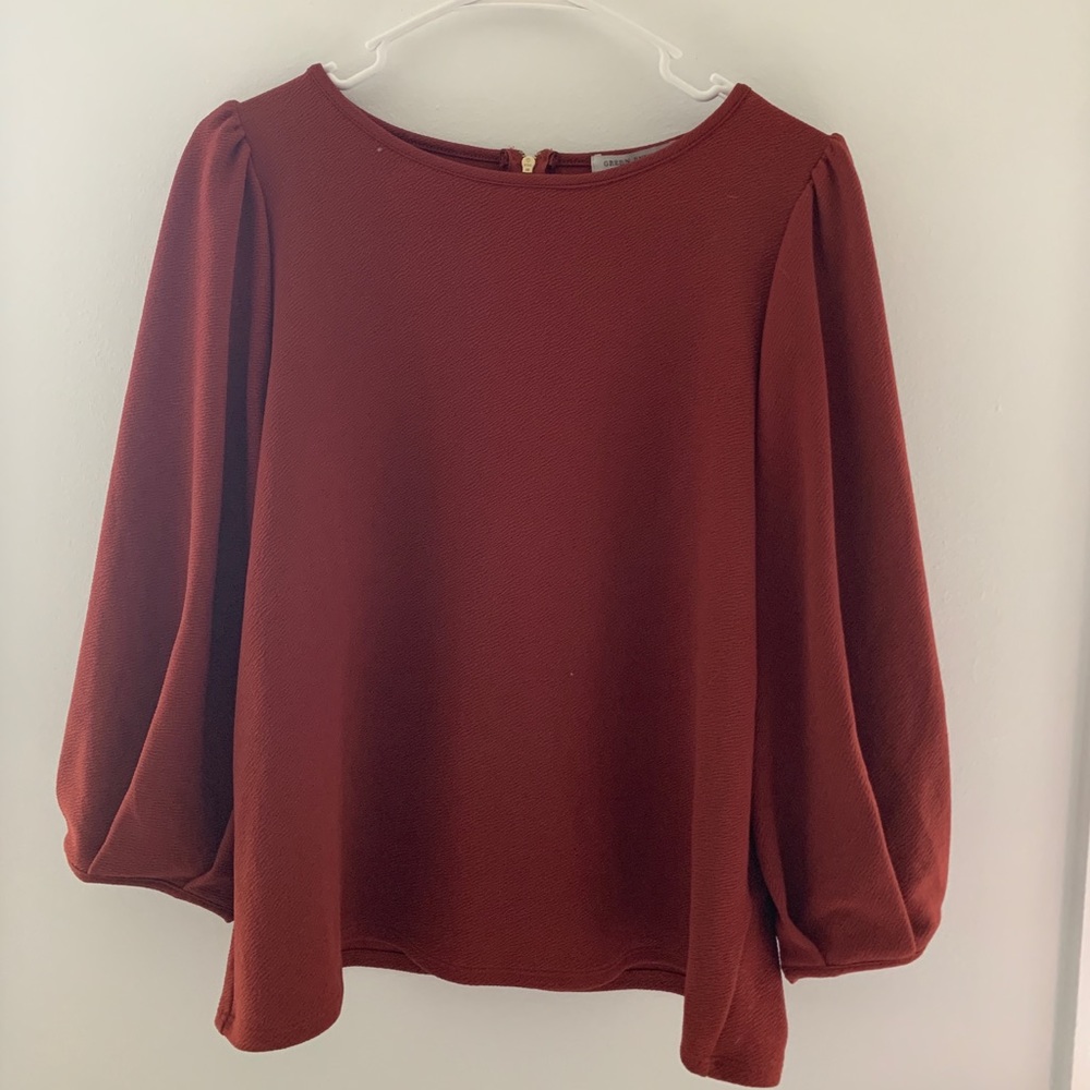 Women’s L | coral top | Green Envelope Los Angeles